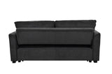 ZUN 78 Inch 3 in 1 Convertible Sleeper Sofa Bed, Modern Fabric Loveseat Futon Sofa Couch w/Pullout Bed, W1417131880