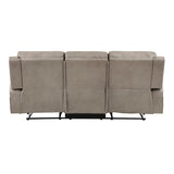 Luxurious Style Double Reclining Sofa 1pc Brown Plush Comfortable Living Room Furniture B011P144396