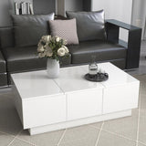 ON-TREND Coffee with 2 large Hidden Storage Compartment, Extendable Cocktail WF303591AAK
