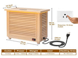 1500W Far-Infrared Sauna Heater with Plug, 110-120V Graphene Sauna Heating System with Touch & WiFi W6308P542000