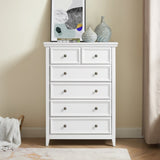 ZUN Modern 6 Drawers Dresser 6 Drawers Cabinet,Chest of Drawers Closet Organizers and Clothes W2275P149796