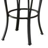 ZUN Black Swivel Bar Stool with Upholstered Seat B062P145672