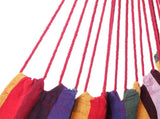 Distinctive Cotton Canvas Hanging Rope Chair with Pillows Rainbow 54750253