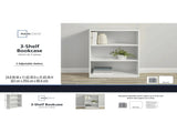 3-Shelf Bookcase with Adjustable Shelves, White 46195174