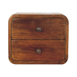 Artisan Furniture Solid Wood Floating Mini Chestnut nightstand B182P280789