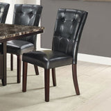 Faux Leather Upholstered Dining Chair, Black SR011750