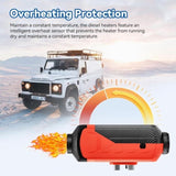Diesel Heater 8KW, Portable 12V Car Air Kit w/Wireless Remote Control LCD Display 5L Tank Muffler 25365418