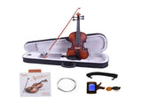 GV200 4/4 Classic Solid Wood Violin Case Bow Violin Strings Rosin Shoulder 12533294