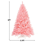 6ft Pink Christmas Tree - 1036 Flourishing Branch Tips for Dreamy Festive Ambiance 68375270