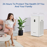 ZUN Lifubide Large Room Air Purifier, H13 True HEPA,4555 Sq.Ft Coverage,24dB Low Noise For 78344112