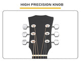 40 Inch Acoustic Guitar for Beginners, GA Body Shape, Basswood Folk Guitar in 24215673