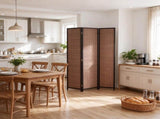 6 Ft Tall Wood Room Divider, 3-Panel Folding Freestanding Privacy Screen for Bedroom & Home Office 37282249