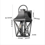 Outdoor Wall Lights, Porch Lights, Waterproof Outdoor Wall Sconce, Exterior Light Fixture Matte W2714P218543