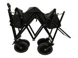 480Lbs Collapsible Wagon with Canopy,Wagon Stroller with 7" All-Terrain Wheels, Lightweight Foldable 28469453