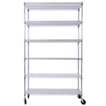 ZUN 6 Tier 6000lbs Capacity NSF Metal Shelf Wire Shelving Unit, Heavy Duty Adjustable Storage Rack with W465142130