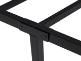 208.2*157.5*45.7cm Bed Height 18" Simple Basic Iron Bed Frame Iron Bed Black 34894543