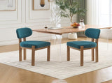 Wooden Dining Chairs Set of 2, Modern Fabric Upholstered Dining Room Chair Kitchen Chairs, Farmhouse W3244P316082
