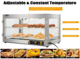 110.00V 800.00W Two Layers Stainless Steel Color Stainless Steel/Tempered Glass Warming Cabinet 18671934