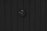 Upholstery Wooden Queen Bed with Ambient lighting in Black Velvet Finish B00977487