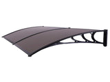 200 x 100 Household Application Door & Window Rain Cover Eaves Canopy Brown & 78561718