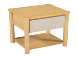 Wood Nightstand,Modern Nightstands with Drawer, Farmhouse Bedside Table for Bedroom Living Room N770P345998N