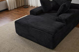 Oversized Chaise Lounge Chair Cozy Cloud Couch, Modern Plush Corduroy Upholstered Sleeper Sofa 45948647