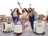 Non-TSA approved combination lock four-in-one PP trolley suitcase, available in 16in, 20in, 24in, 32301352