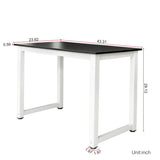 ZUN [Old code:88019070]110cm Decent High Strength Wooden Computer Desk Black 47162360