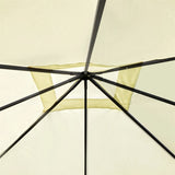 10' x 10' Outdoor Gazebo,Cream White Canopy Shelter 41891639