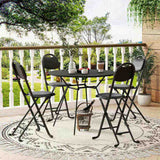 4pcs Folding Stool with Back, Cushioned Padded Folding Stool, Portable Folding Chairs for Outdoor W2580P314329
