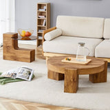 ZUN The detachable double-decker coffee table, the stylish is more precious, and the detachable W1151P184841