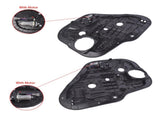 2Pcs Rear Left and Right Side Power Window Regulator with Motor Fit for Kia Sorento Sport Utility 47106650