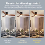 ZUN 52 Inch Indoor Ceiling Fan With Lights 3 Solid Wood Fan Blade Noiseless Reversible Motor Remote KBS-52144