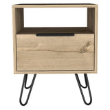 Vienna Nightstand, Shelves, Hairpin Legs B128P148824