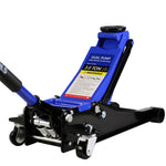 ZUN Hydraulic Low Profile and Steel Racing Floor Jack 3 Ton Capacity, with Dual Piston Quick 38087486