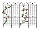 4 Pack Metal Garden for Climbing Plants Outdoor 86.7'' x 19.7'' Rustproof Plant Support Rose 36311942