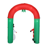 8ft with Santa Snowman 7 Lights Inflatable Festive Arch Decoration 53103707