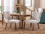Modern, High-end Tufted Solid Wood Contemporary Velvet Upholstered Dining Chair with Wood Legs 28715564