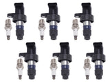 6x Ignition Coil 6x Spark Plug fit for Jaguar S-Type X-Type 3.0L 03-08 C2S42673 72371886