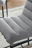 Lahni 17.75" Gray Boucle Fabric Counter Height Chair B061128597