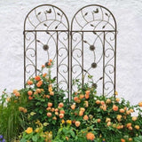 2 Pack Metal Garden Trellis 86.7" x 19.7" Rustproof Trellis for Climbing Plants Outdoor Flower W1586P243847