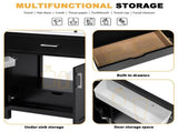 30-Inch Bathroom Vanity with Ceramic Sink and Ample Storage - The Perfect Choice for Small Bathrooms WF530809AAB