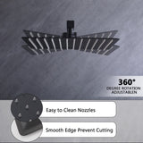 12 Inch Bathroom Rain Shower Combo Set With Hand Shower W121749882