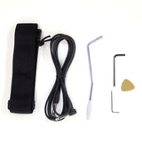ZUN Novice Entry Level 170 Electric Guitar HSH Pickup Bag Strap Paddle Rocker Cable Wrench Tool Black 11683371
