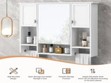 35'' x 28'' Modern Wall Mounted Bathroom Storage Cabinet, Bathroom Wall Cabinet with Mirror, WF317173AAK