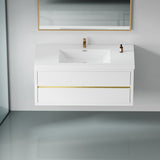 48" Wall-Mounted Bathroom Vanity with Sink, Floating Bathroom Storage Cabinet with Stone Resin W1573P211175