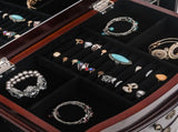 Jewelry Armoire with Mirror, 8 Drawers & 16 Necklace Hooks, 2 Side Swing Doors 06832042