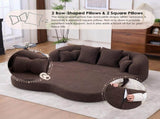 2-in-1 Foldable Sofa Bed,70 Inch Folding Boneless Couch Convertible Compressed Sleeper Sofabed, 4 W2231P466739