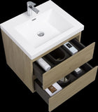 24" Floating Bathroom Vanity with Sink, Modern Wall-Mounted Bathroom Storage Vanity Cabinet with W1573P152694