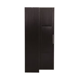 Stackable Wall Mounted Storage Cabinet, 15.75" D x 15.75" W x 70.87" H,black W331P187587